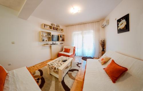 Ένα ή περισσότερα κρεβάτια σε δωμάτιο στο Studio Slavica