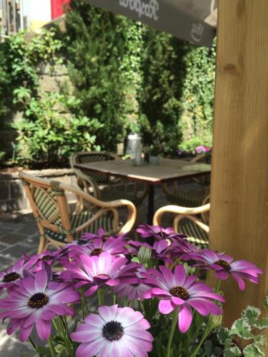 Ein Garten an der Unterkunft Hotel Auberge Rustique