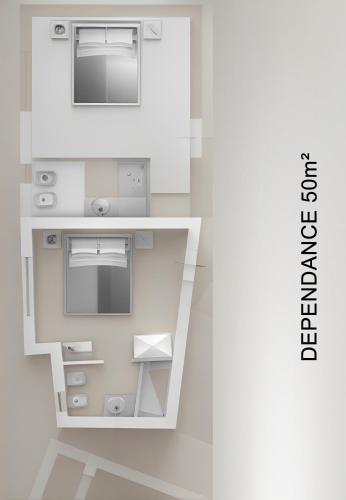 a drawing of a floor plan of a house at VILLA AMIRA Porto Cervo con vista Mozzafiato sul Mare,Piscina Privata,WELLNESS & SPA in Liscia di Vacca