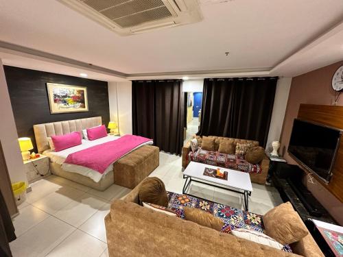 Area tempat duduk di GOLD crest sunset luxury apartment