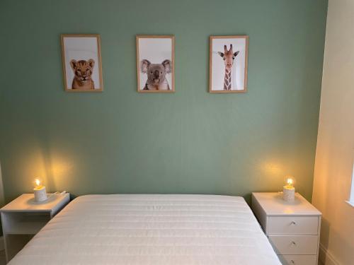 Posteľ alebo postele v izbe v ubytovaní Le cocon de Beauval