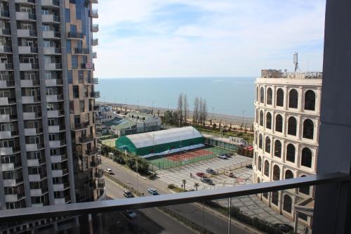 a view of a city from a building at Holidays in Panorama Batumi in Batumi