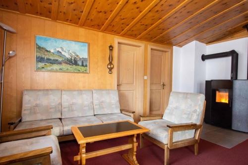 Et sittehjørne på Chalet Iris