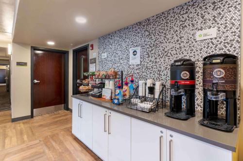 a kitchen with a counter with a coffee maker at Extended Stay America Premier Suites - Union City - Dyer St in Union City