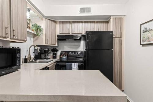 Η κουζίνα ή μικρή κουζίνα στο 1BR Pet-Friendly Apartment with King Bed