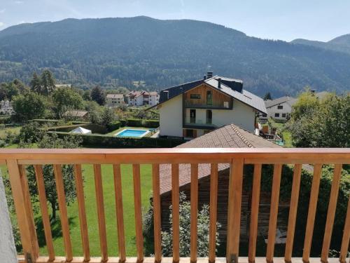 a view from the balcony of a house at Belle Maison in Folgaria