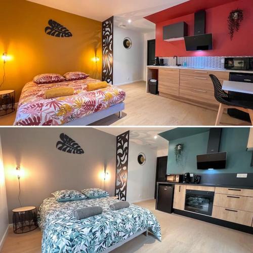 Η κουζίνα ή μικρή κουζίνα στο MAISON LA FEUILLERAIE-8 personnes-standing Appart