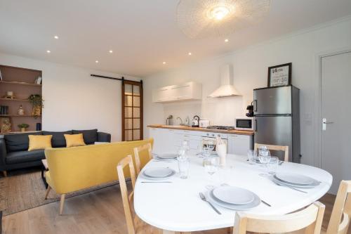 Køkken eller tekøkken på Superb bright apartment, 2 bedrooms, 5 people