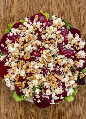 a salad with at Slunečný Penzion in Tasovice