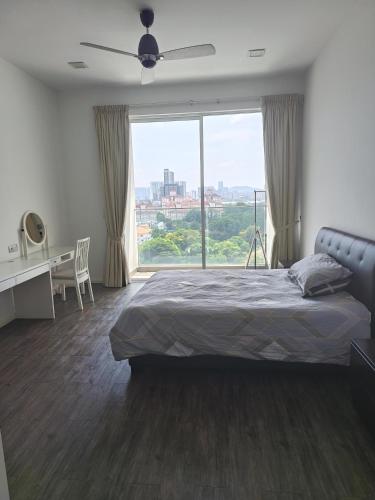 Posteľ alebo postele v izbe v ubytovaní M suites 公寓套房