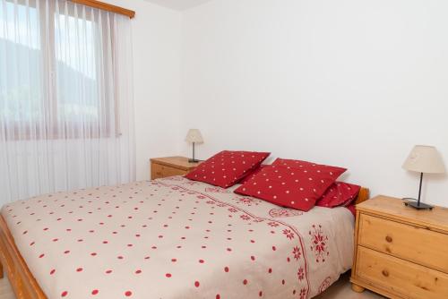 Cama o camas de una habitación en Pic-Chaussy B14
