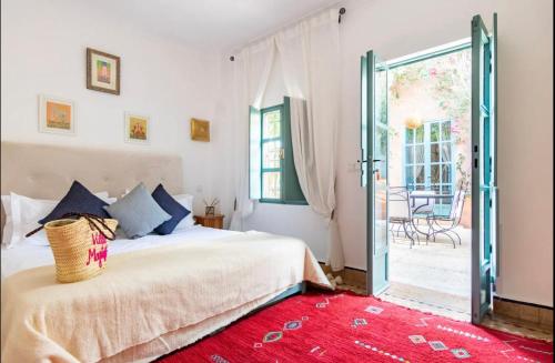 Ένα ή περισσότερα κρεβάτια σε δωμάτιο στο Villa Magtafa
