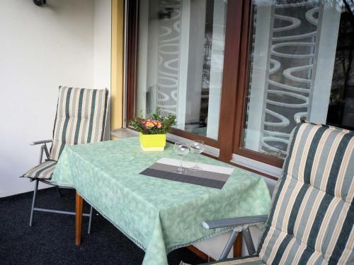 Ruang duduk di Ferienwohnung Lang am Radweg