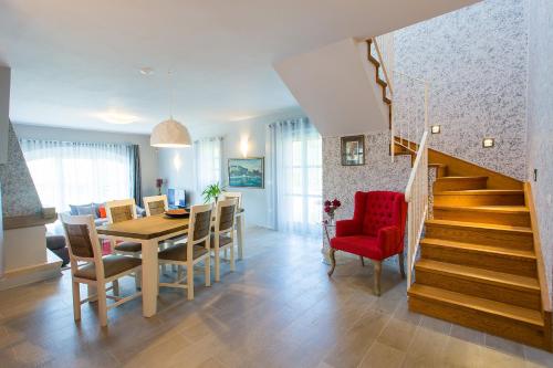 Χώρος καθιστικού στο Beautiful villa Stupenda with whirlpool in Porec