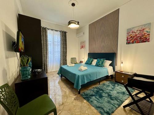 Postel nebo postele na pokoji v ubytování La Dimora di Anna e Ciccio