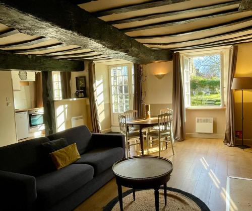 Ruang duduk di Manoir de la Bégaudière