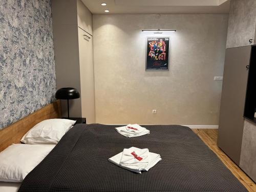 Cama o camas de una habitación en Apartman Donner Centar II