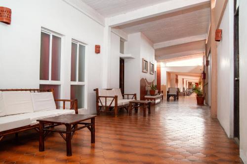 Χώρος καθιστικού στο Hotel Zihua Caracol