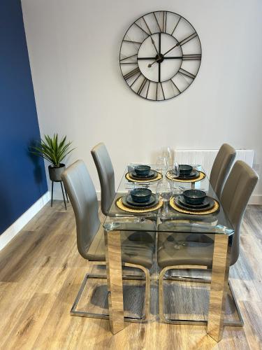 Ruang duduk di Apartment in Ashford with Large Terrace