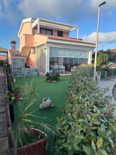 Zahrada ubytování villetta giulia fronte mare