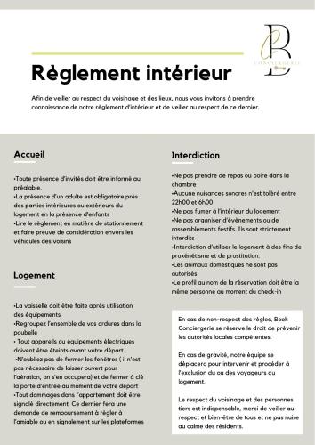 a page of a resume with a screenshot of a document at Splendide Appart’ près de Disney in Montévrain