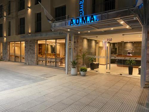 a building with a sign that says akoma on it at Tierra Mora in San Rafael