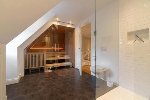 Koupelna v ubytování Kapitänshaus Ost