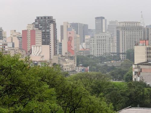 Nespecifikovaný výhled na destinaci São Paulo nebo výhled na město při pohledu z apartmánu
