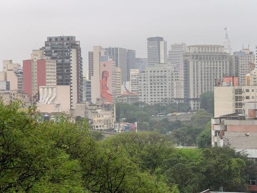 Nespecifikovaný výhled na destinaci São Paulo nebo výhled na město při pohledu z apartmánu