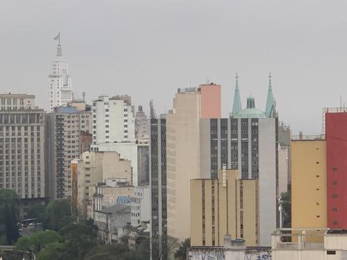 Nespecifikovaný výhled na destinaci São Paulo nebo výhled na město při pohledu z apartmánu
