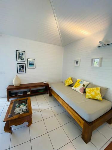 Posezení v ubytování Bungalow Tiare