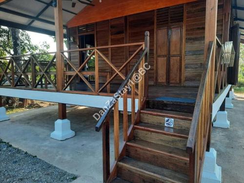 a set of stairs leading to a building at DanZaStay1@BC Nearby Thai Border in Padang Besar
