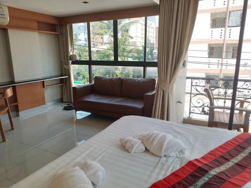 Katil atau katil-katil dalam bilik di L18 residence แอลสิบแปด เรสซิเดนซ์