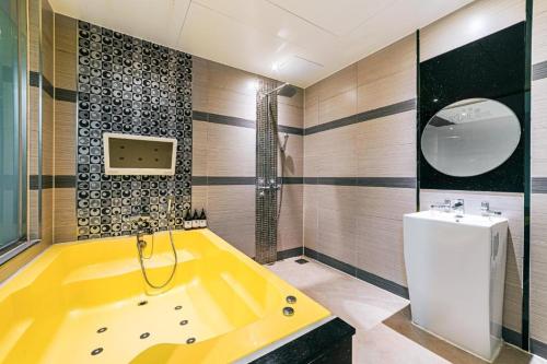 Koupelna v ubytování Hotel Ssome Jeongkwan