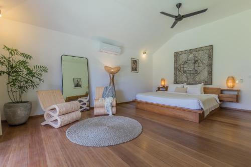 A bed or beds in a room at Villa B