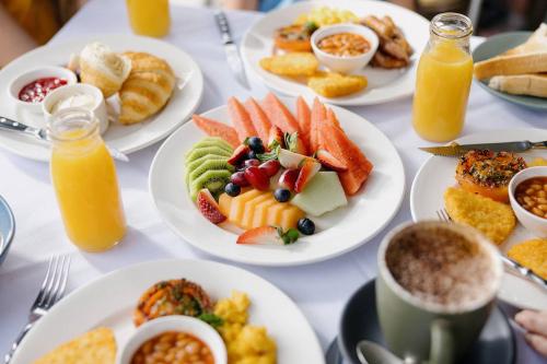 Jídlo v luxury tent nebo okolí