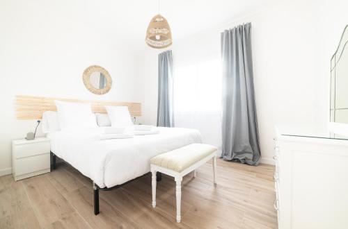 Postel nebo postele na pokoji v ubytování Casa O Carteiro en Cedeira