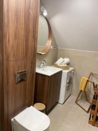 Ein Badezimmer in der Unterkunft Smilgu bangos I