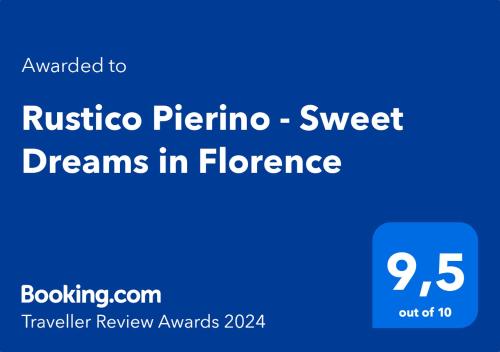 Sertifikat, penghargaan, tanda, atau dokumen yang dipajang di Rustico Pierino - Sweet Dreams in Florence