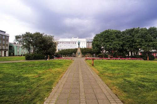 Zahrada ubytování Downtown Charm Reykjavik