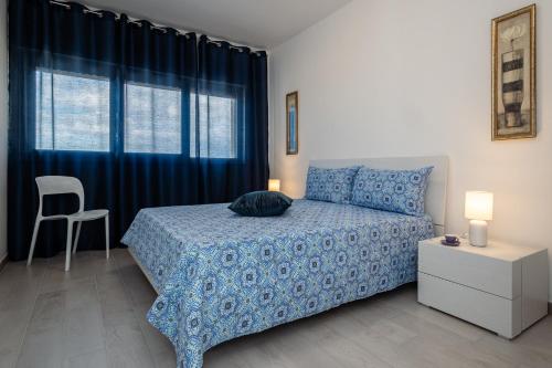 En eller flere senge i et værelse på La finestra sul mare Erice beach