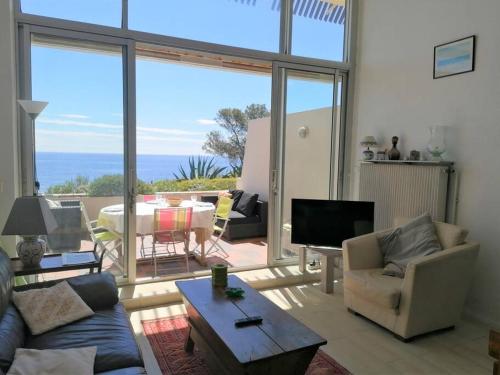 Appartement Corail, vue plongeante sur la mer