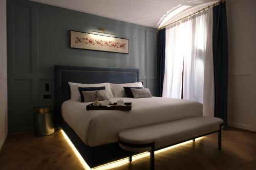 Ένα ή περισσότερα κρεβάτια σε δωμάτιο στο Eunice Hotel Gastronómico