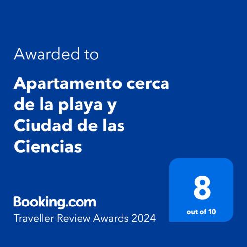 Apartamento cerca de la playa y Ciudad de las Ciencias