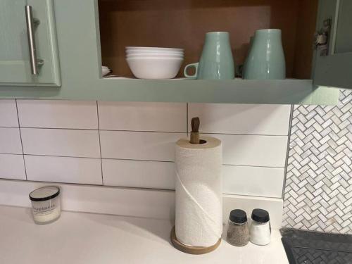 a roll of paper towels sitting on a kitchen counter at *Msg for 5%off*3Bed2Bath KingQueenTwins 4Beds PHX in Phoenix