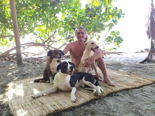 Domácí mazlíčci ubytovaní s hosty v ubytování Pajarito Eco-Lodge frente al mar