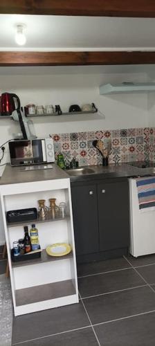 Dapur atau dapur kecil di studio 20 min aéroport CDG