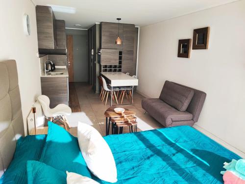 lindo departamento estudio en Reñaca Eluchans 휴식 공간