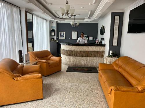 Posezení v ubytování HOTEL COSTA DEL SOL FUSAGASUGa