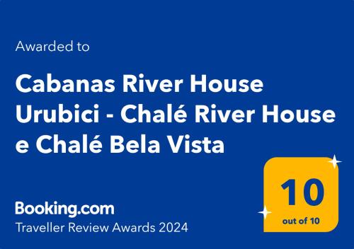 Captura de pantalla de la casa del río Calias Casa del río no oficial Casa del río tiza y tiza Belbia en Cabanas River House Urubici - Chalé River House e Chalé Bela Vista, en Urubici